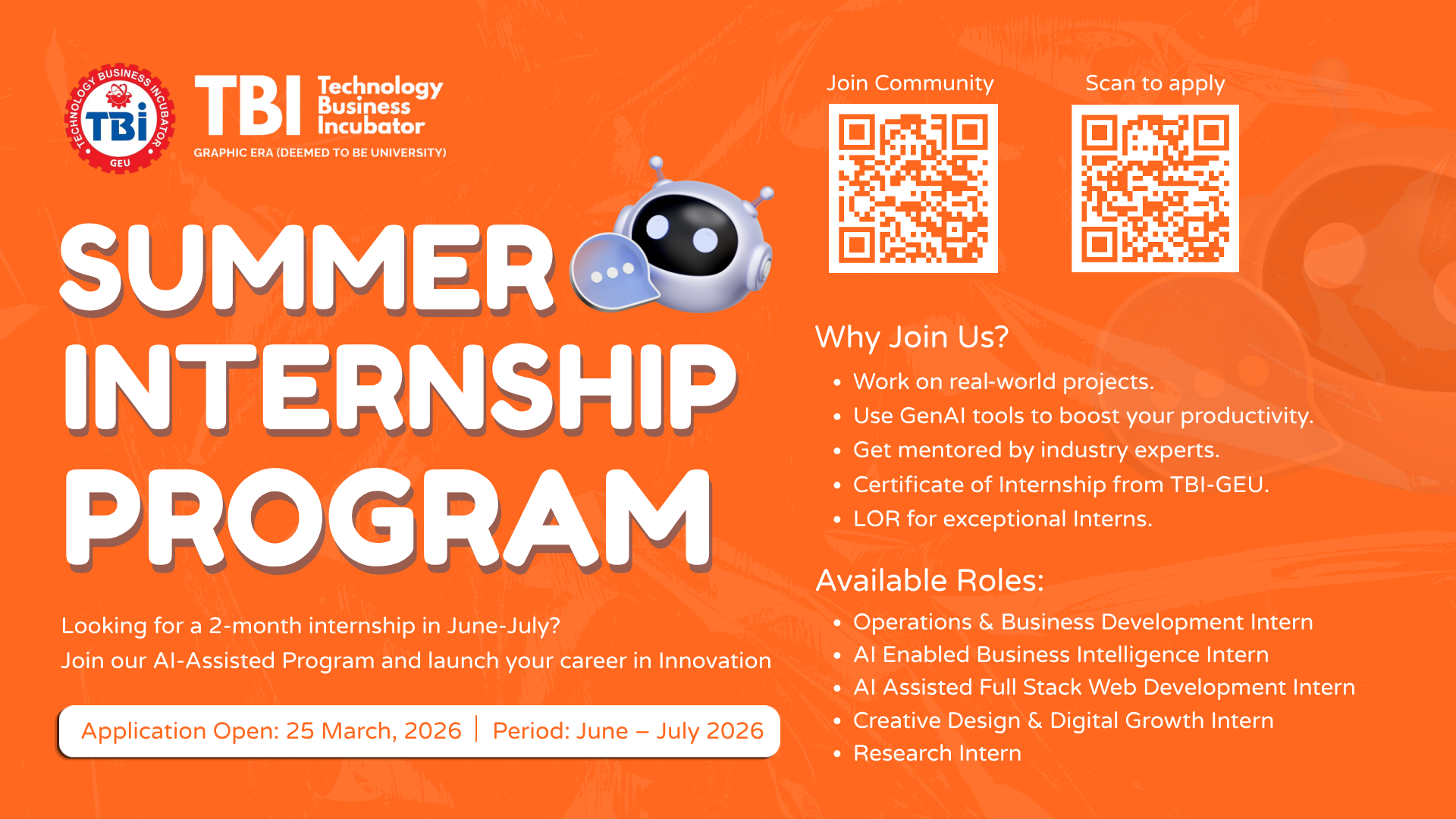 Summer Internship Program 2026